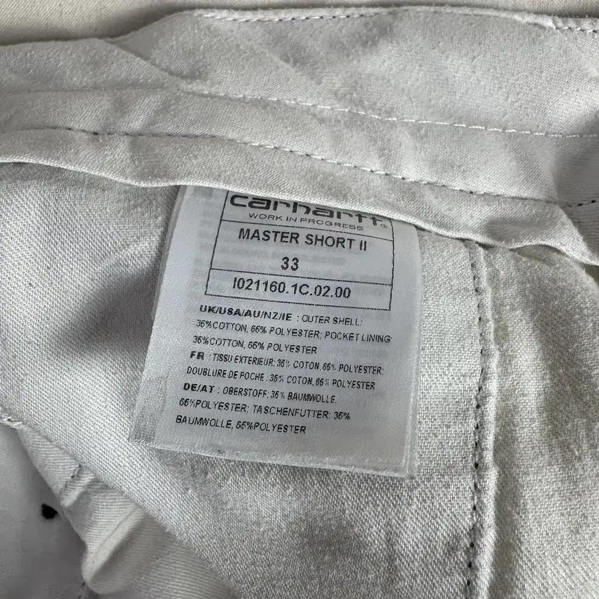 Carhartt 칼하트 코튼 하프팬츠 33 5