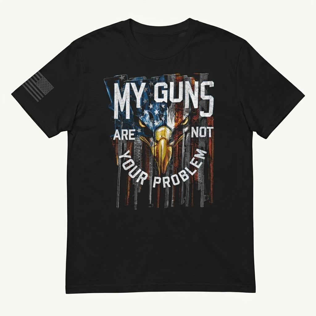 My Guns Are Not Yourr Problem 반팔티셔츠 XL 1