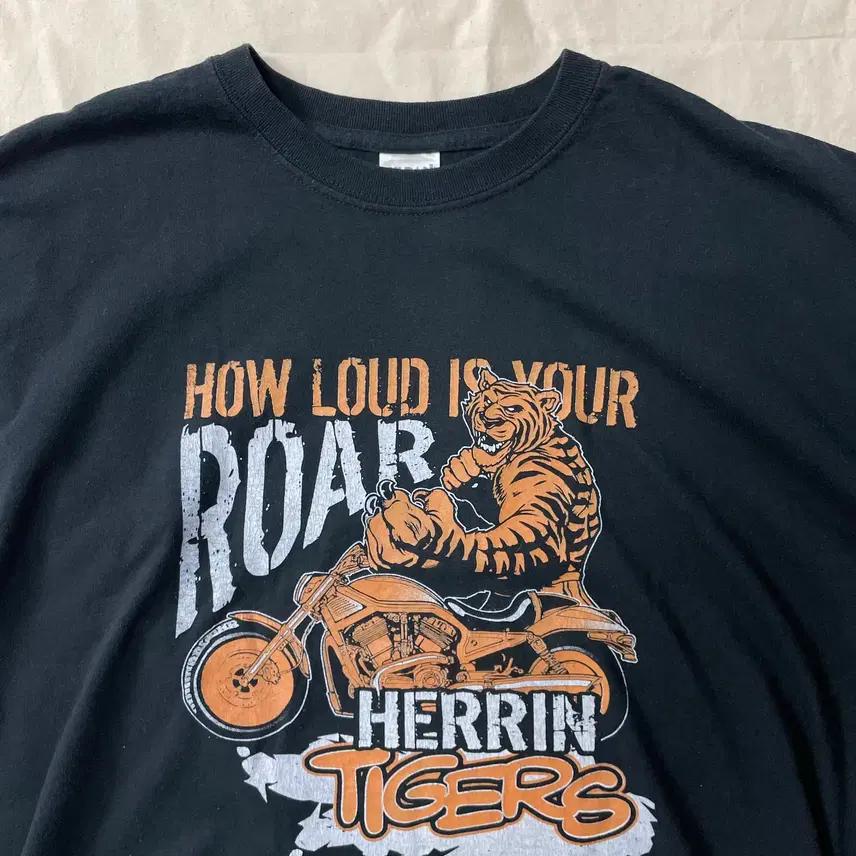 Gildan Herrin Tigers 길단 헤린타이거즈 티셔츠L 4