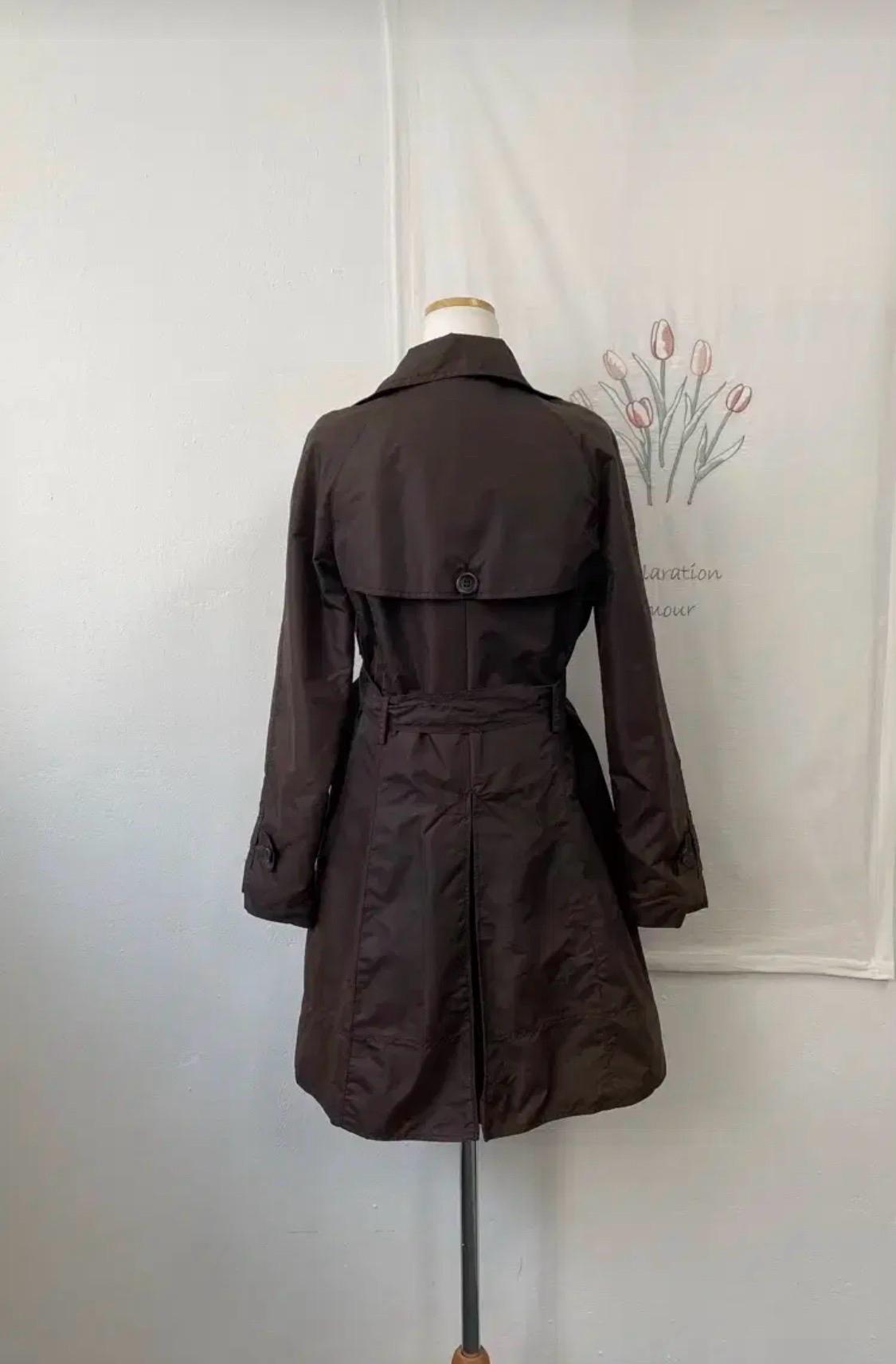 MNG SUIT 브라운 벨트 트렌치코트 6