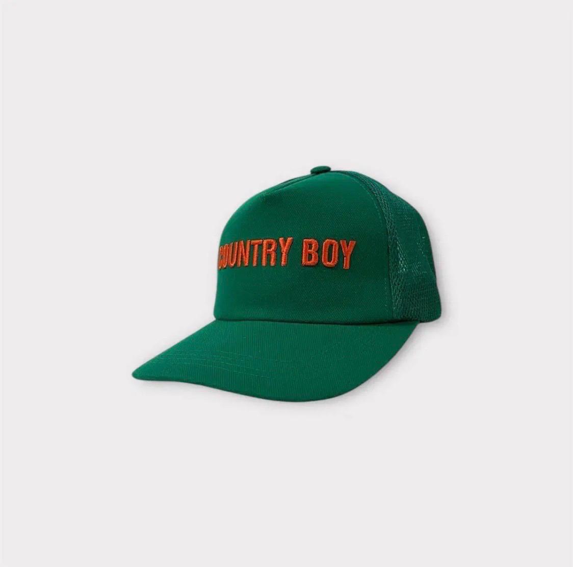 COUNTRY BOY 자수로고 메쉬캡 그린 (1614) 3