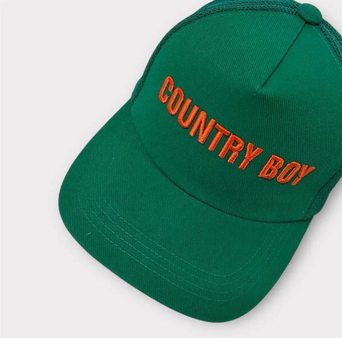 COUNTRY BOY 자수로고 메쉬캡 그린 (1614) 9