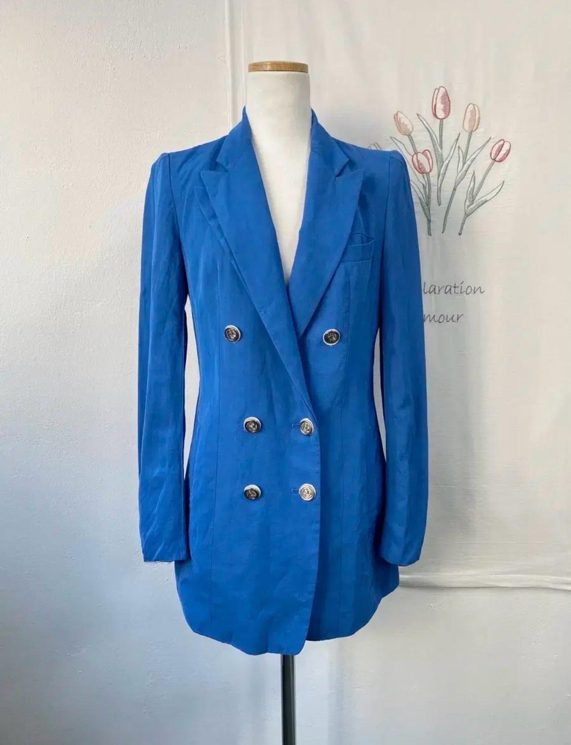 타임 블루 더블 버튼 자켓 3