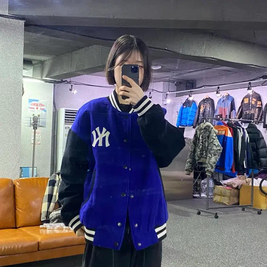 MLB 빅로고 모직 바시티 자켓 B3206 2