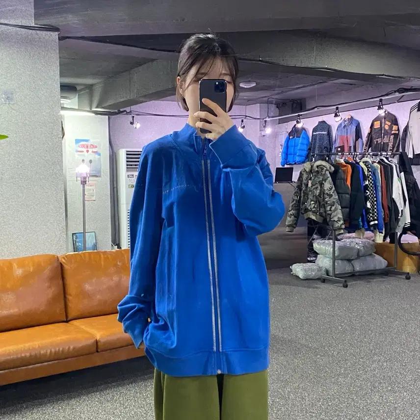 알마니 스몰로고 블루 코튼 자켓 B2661 2
