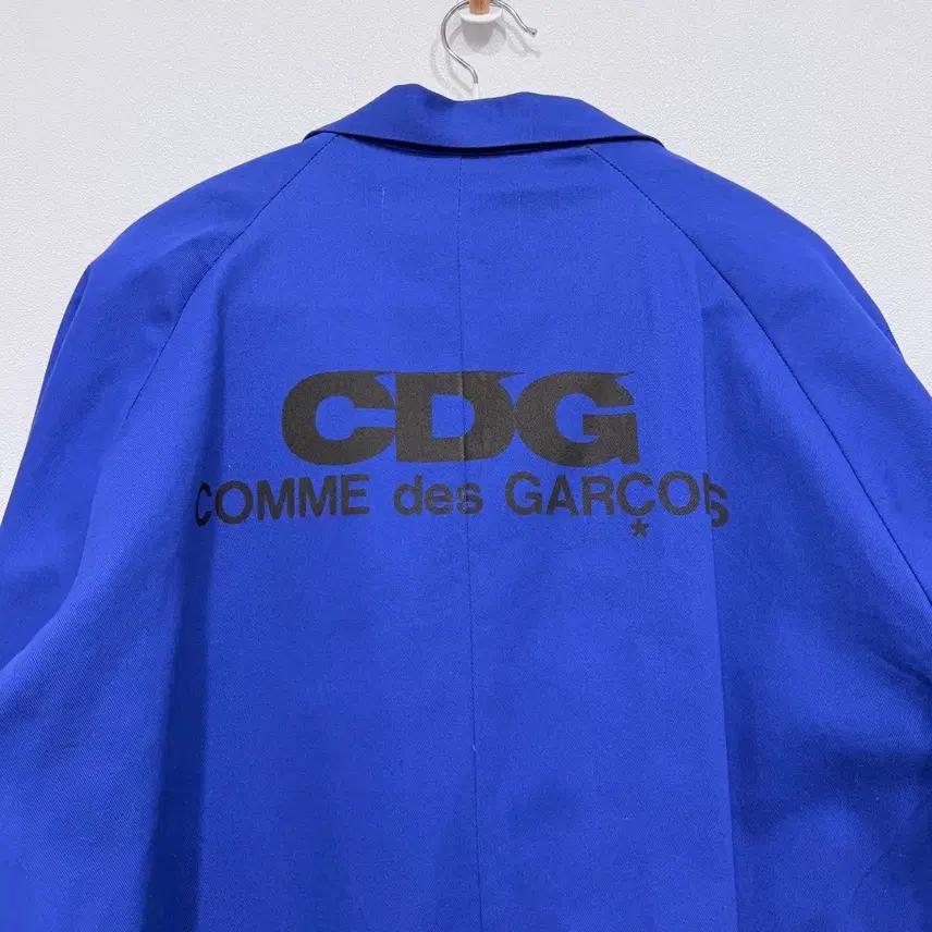 꼼데가르송 CDG 블루 모리넬 롱 워크자켓 8