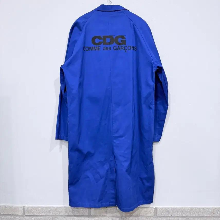 꼼데가르송 CDG 블루 모리넬 롱 워크자켓 3