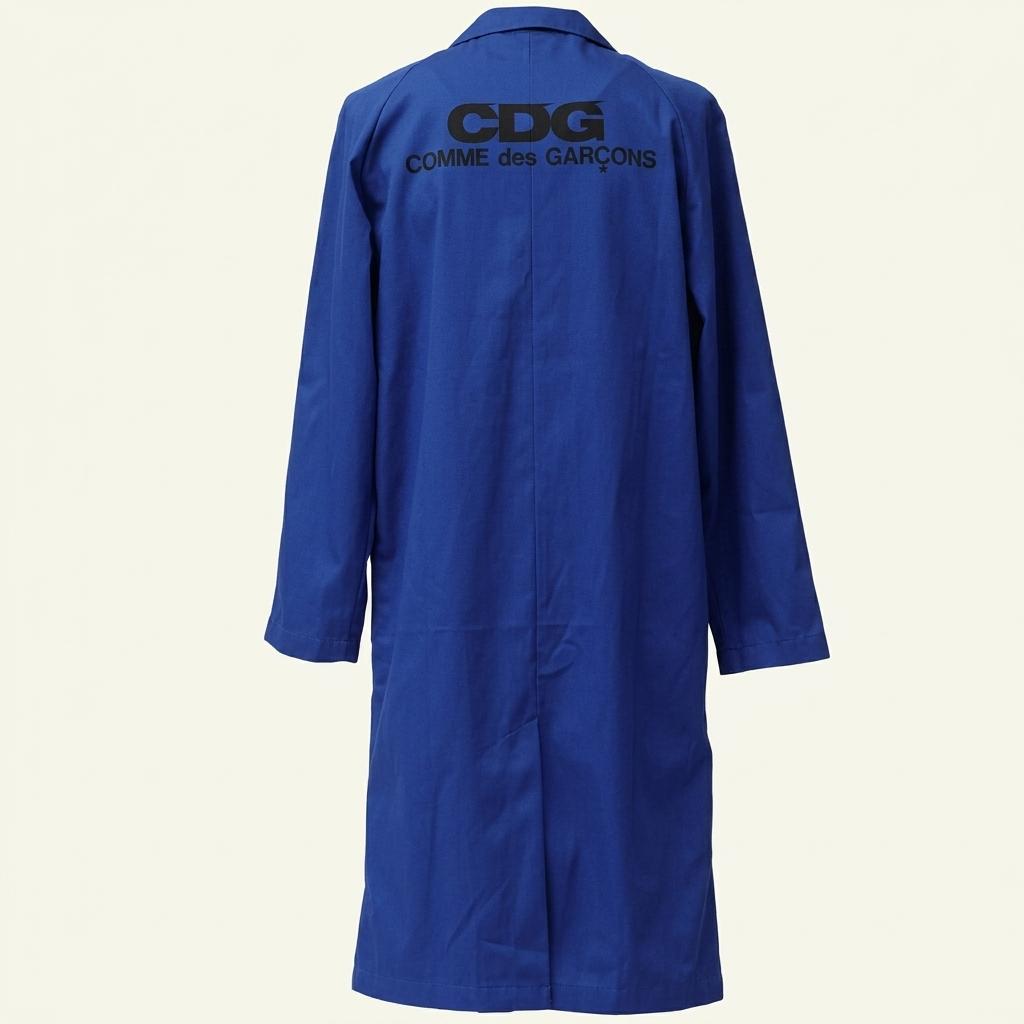 꼼데가르송 CDG 블루 모리넬 롱 워크자켓 1