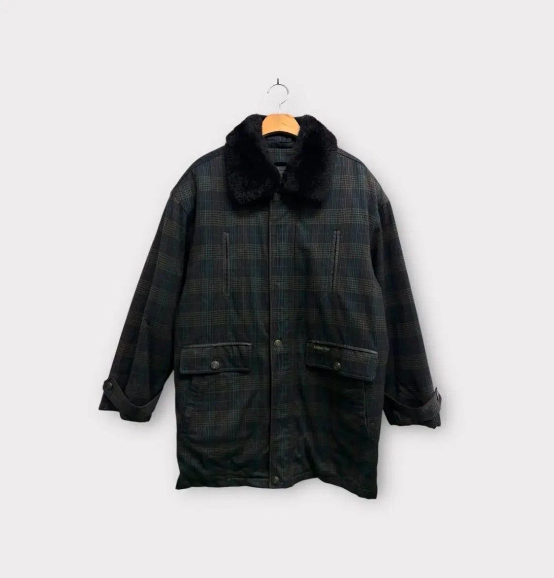 런던포그 빈티지 체크 코트 L-XL 2