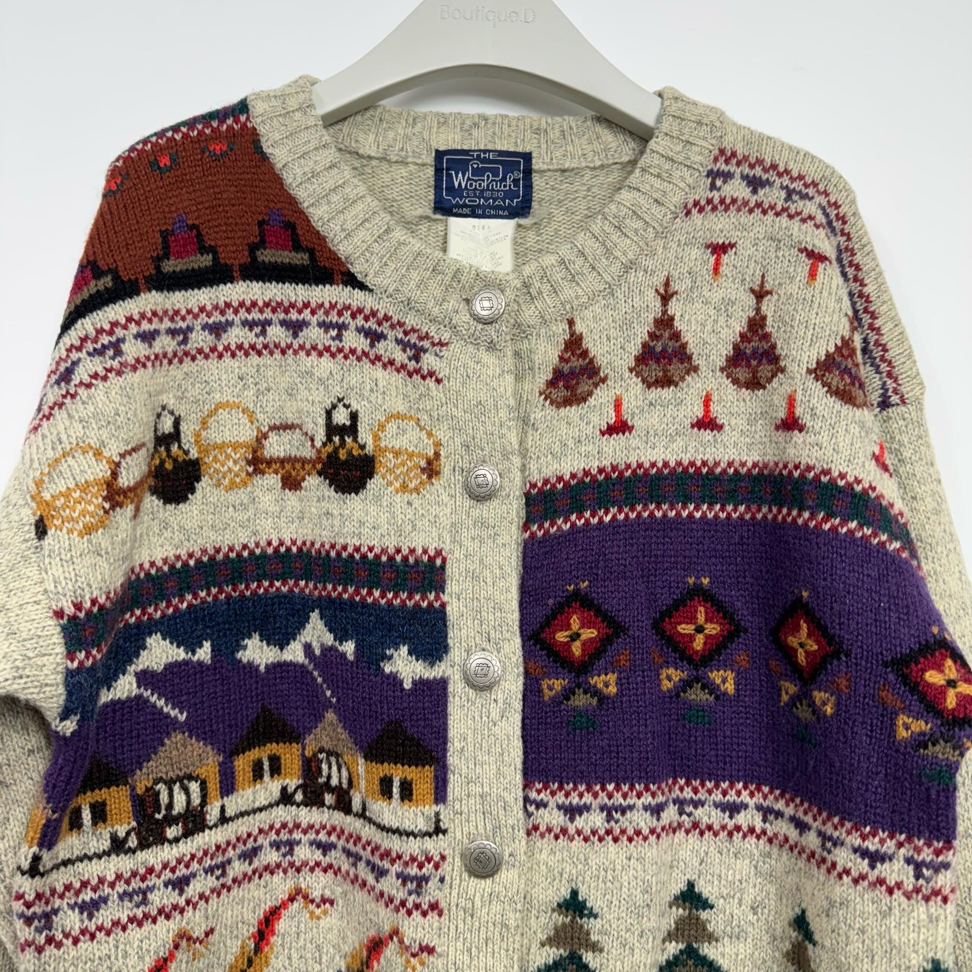 Woolrich 울리치 패턴 울 가디건, 고급지고 예쁨. 봄에도 단품착용! 3