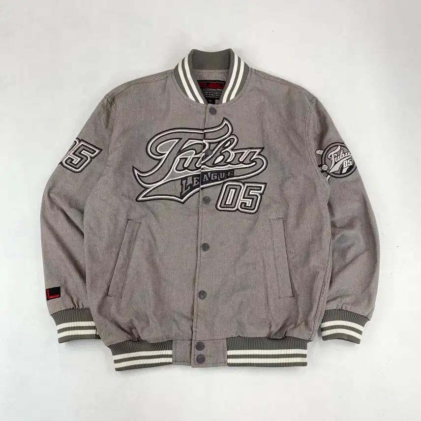 00s Fubu 빅로고 데님 바시티 자켓 (100) 2
