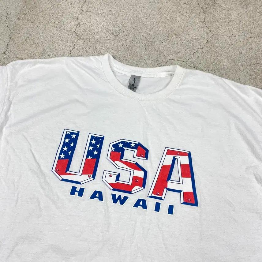 길단 USA 하와이 화이트 하프 티 (110) 4
