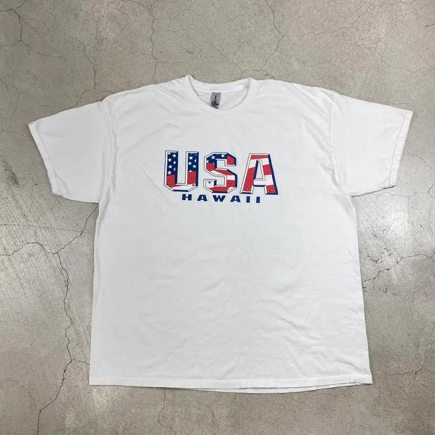 길단 USA 하와이 화이트 하프 티 (110) 2