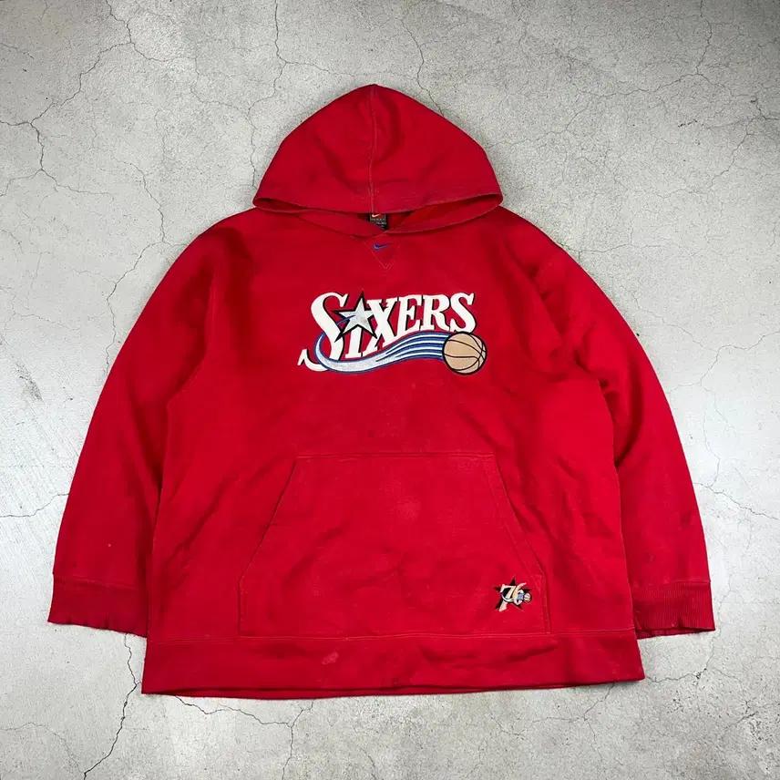 00's 나이키 NBA 필라델피아 세븐티식서스 후드 티 (110) 2
