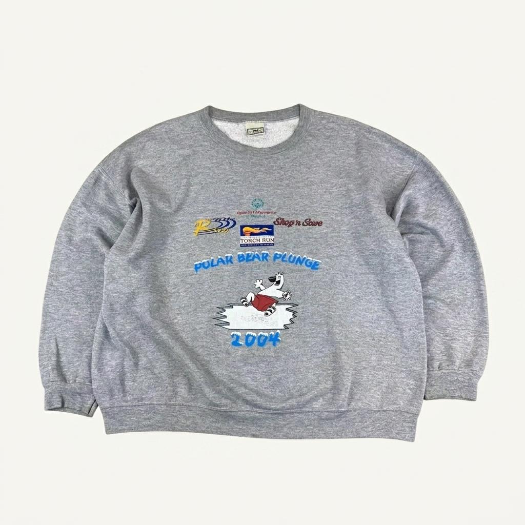 90s Lee 빅로고 그레이 스웻 셔츠 (105) 1