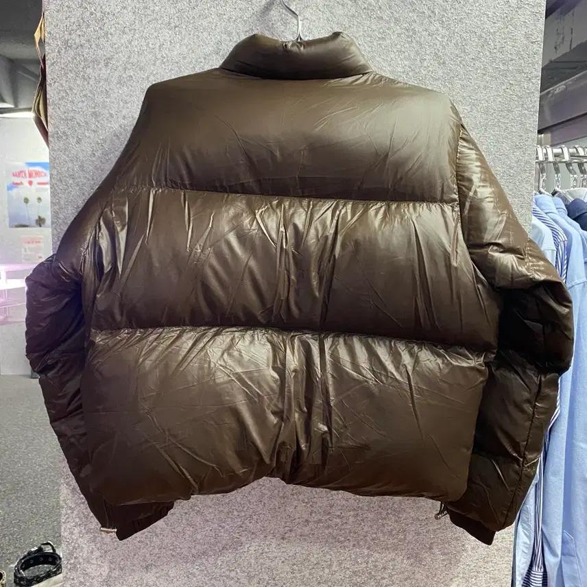 무드 인사이드 스트링 브라운 다운 숏패딩 B3825 5