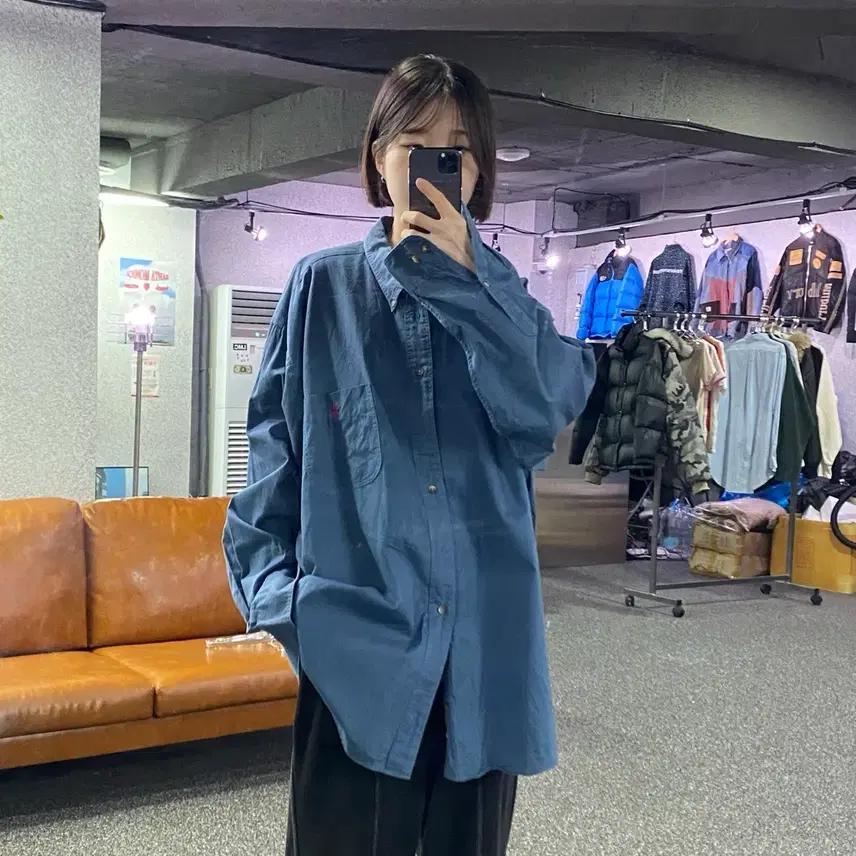 폴로 랄프로렌 핑크포니 네이비 코튼 셔츠 B3789 2