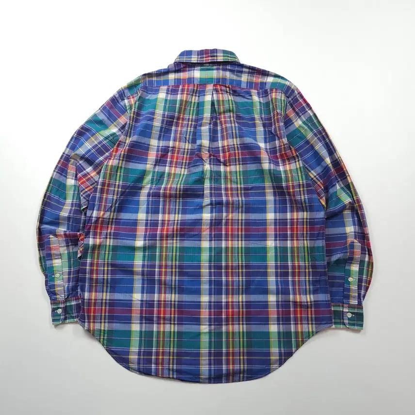 폴로 랄프로렌 포니 로고 타탄체크 셔츠 (XL) 3