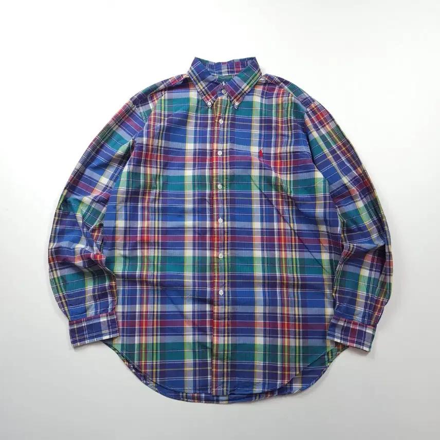 폴로 랄프로렌 포니 로고 타탄체크 셔츠 (XL) 2