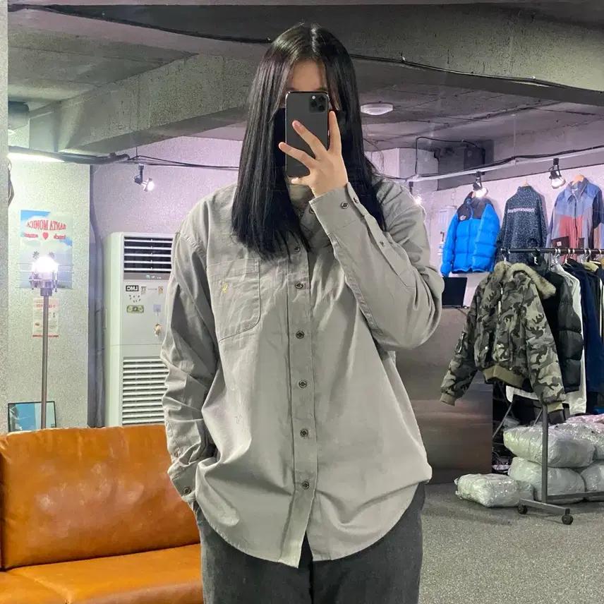 폴로 랄프로렌 자수로고 클래식핏 그레이 셔츠 B3764 2
