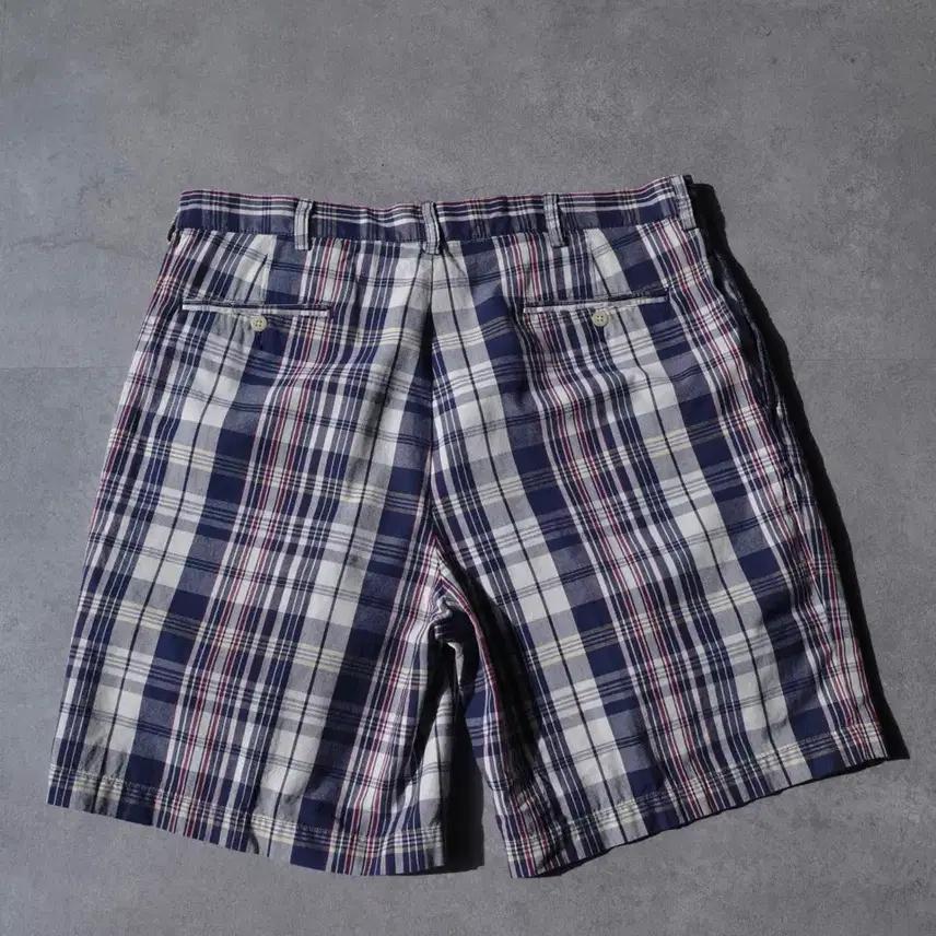 폴로 마드라스 체크 하프팬츠 5