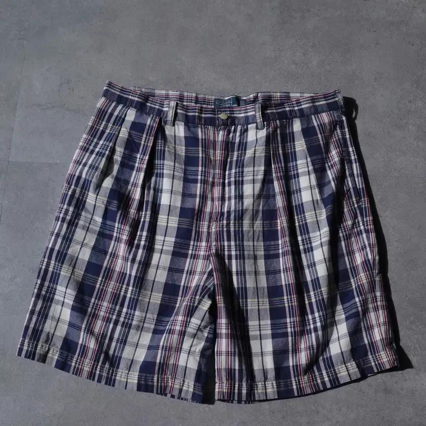 폴로 마드라스 체크 하프팬츠 2