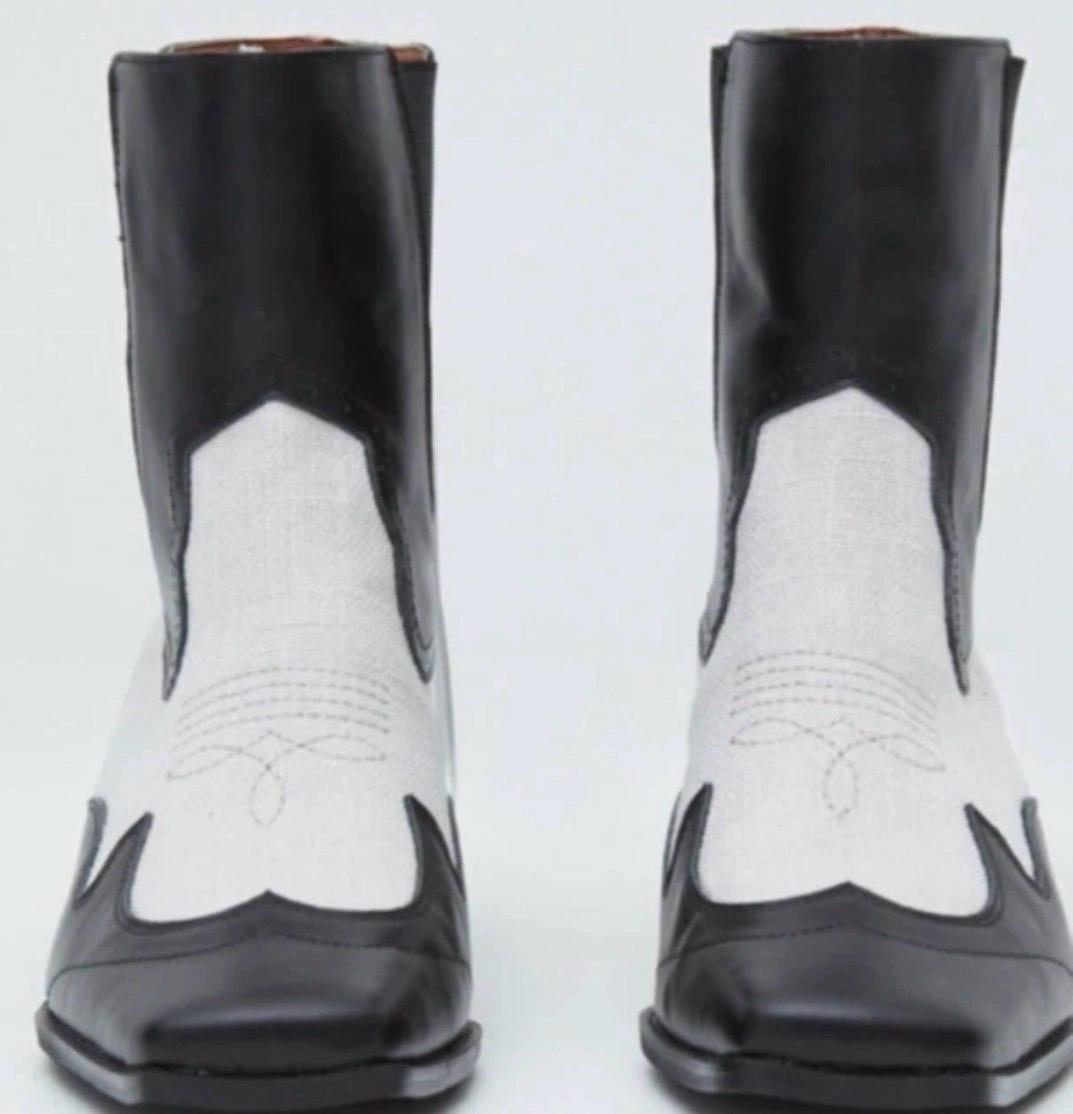 마뗑킴 첼시 웨스턴 부츠 BLOCKING CHELSEA BOOTS IN BLACK 3