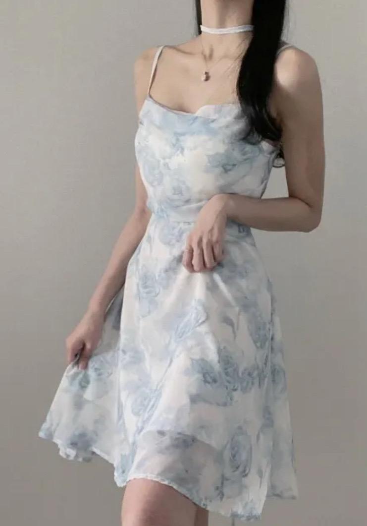 꽃무늬 뷔스티에 원피스 새상품 휴양지룩 바캉스룩 4