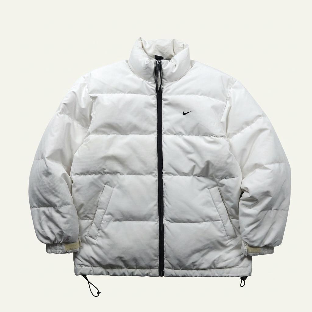 00s 나이키 뉴챔프 올드스쿨 다운 푸퍼 패딩 화이트 (XL)