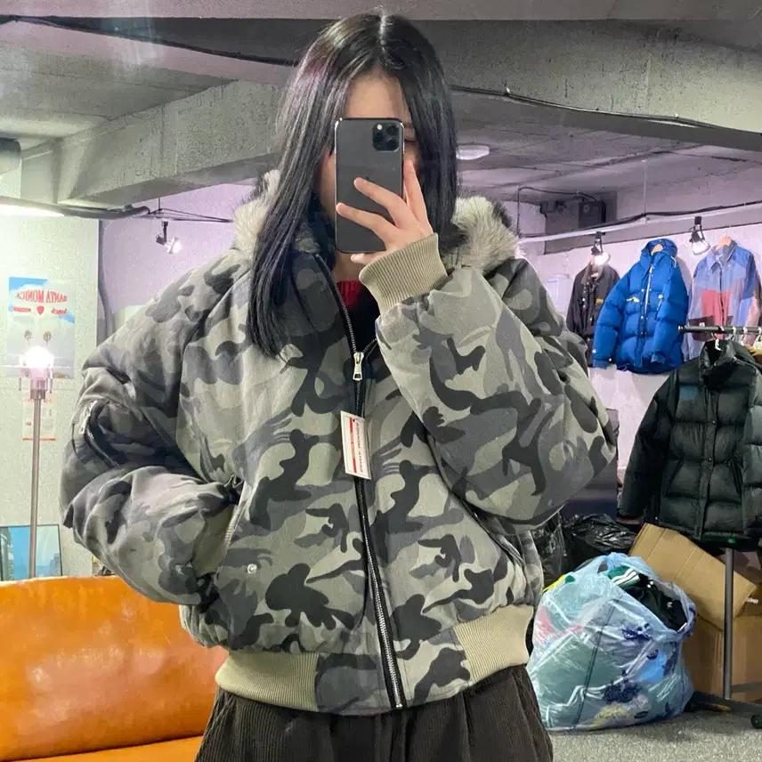 빈티지 그레이 밀리터리 점퍼 B3491 2
