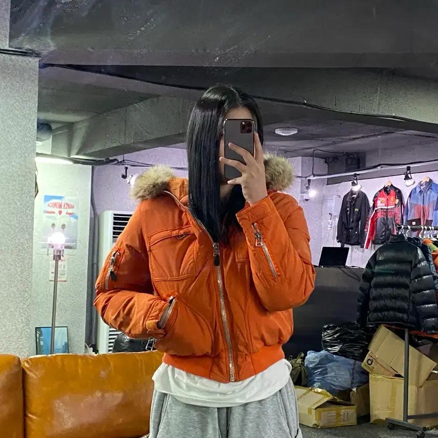 폴로 랄프로렌 00s 덕다운 크롭 봄버 B3198 2