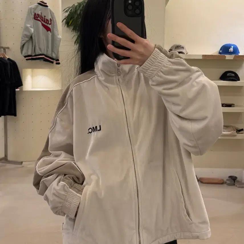 LMC 박시핏 벨벳 트랙탑 져지 U39 2