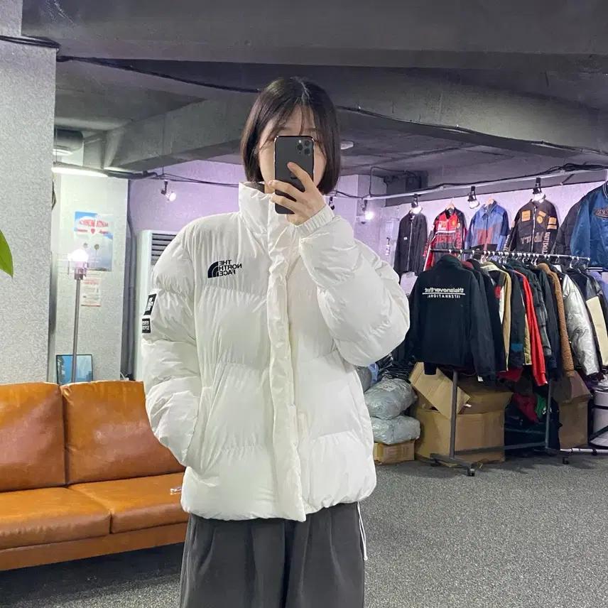 노스페이스 온볼 화이트 스트링 패딩 b3383 2
