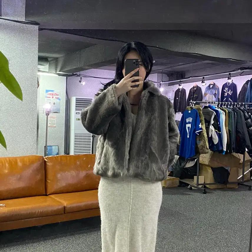 빈티지 우먼스 퍼 자켓 B3124 2