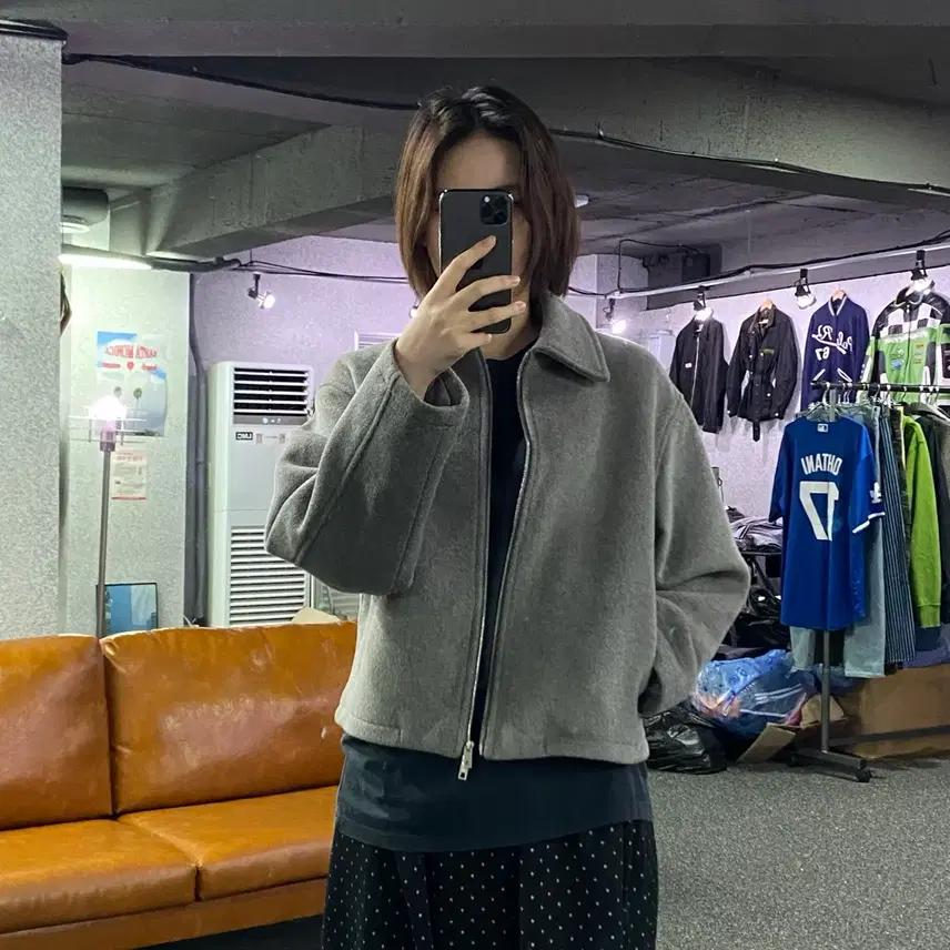 라퍼지 우먼스 모직 그레이 투웨이 자켓 B2868 2