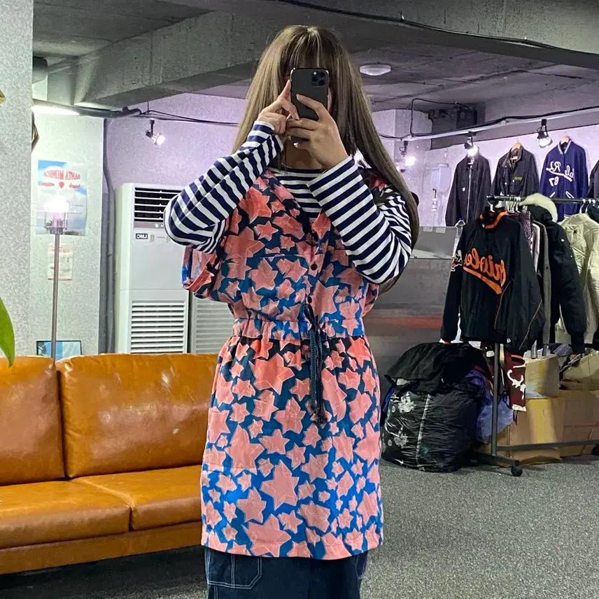 베이프 스타패턴 원피스  B2625 2