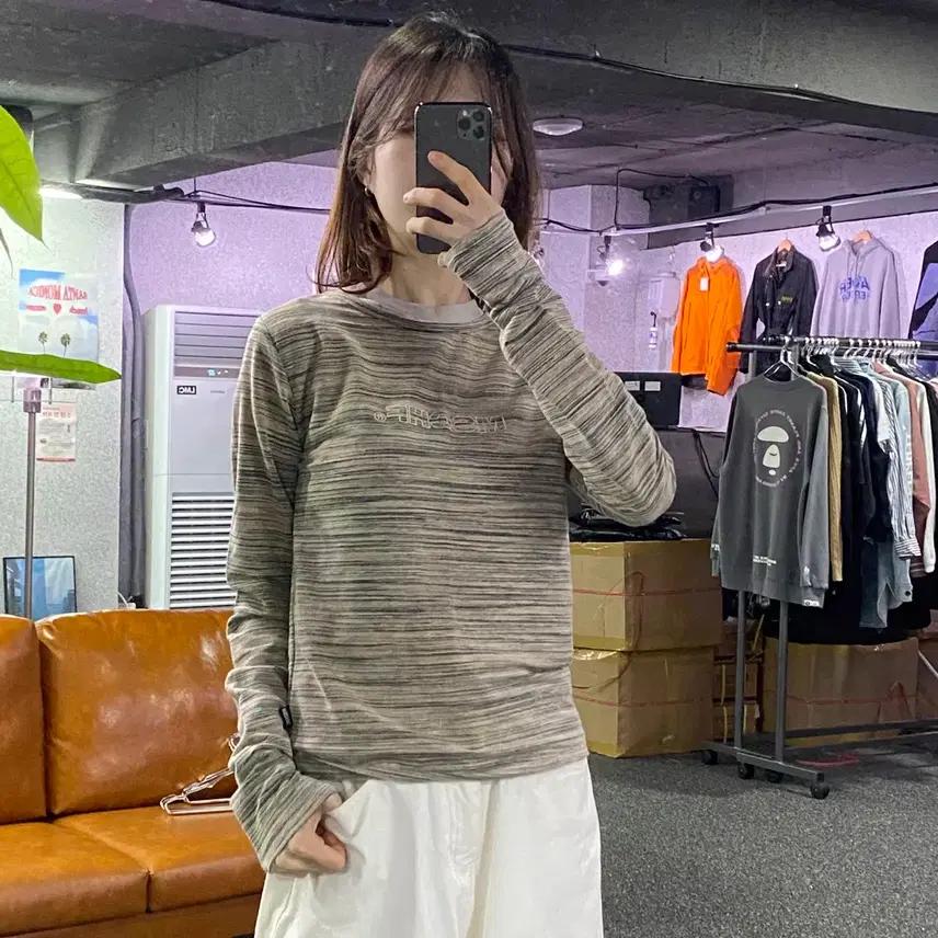 미스치프 센터로고 스트라이프 롱슬리브 B1476 2