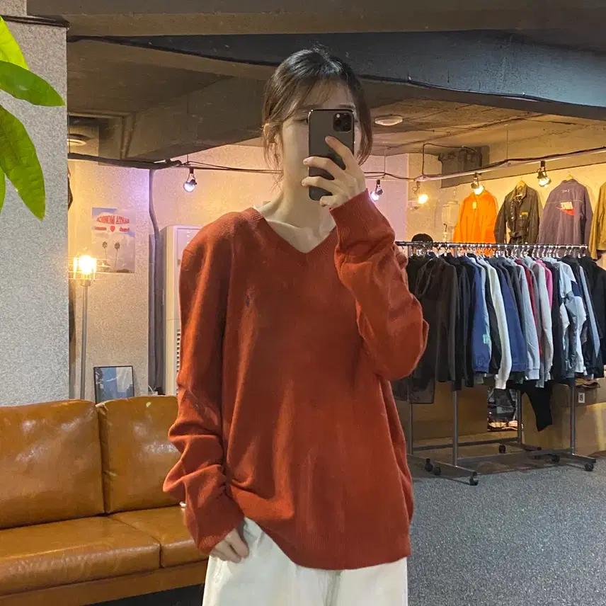 폴로 랄프로렌 브릭 브이넥 니트 0377 2