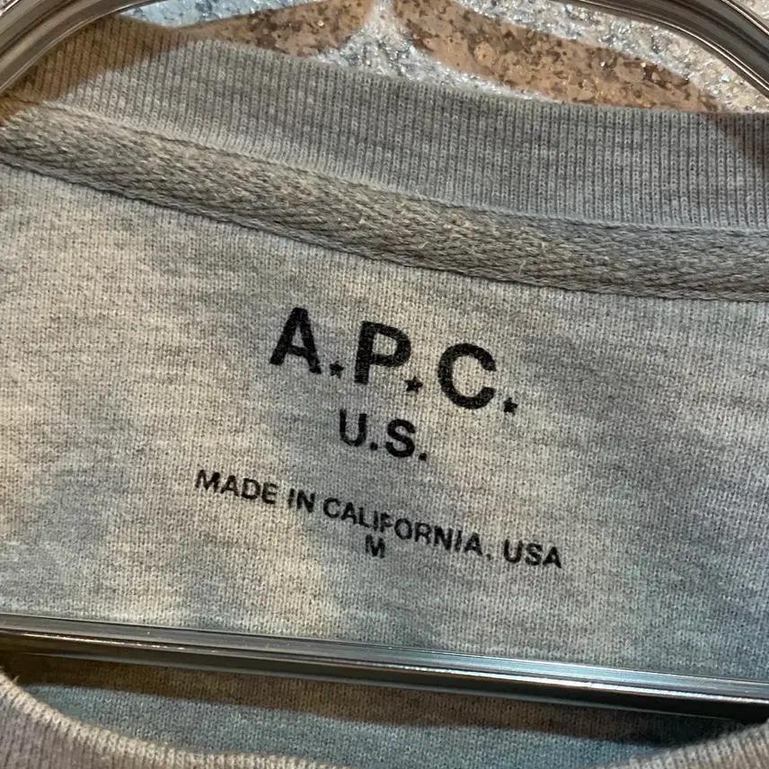 APC 빅로고 그레이 스웻셔츠 0229 4