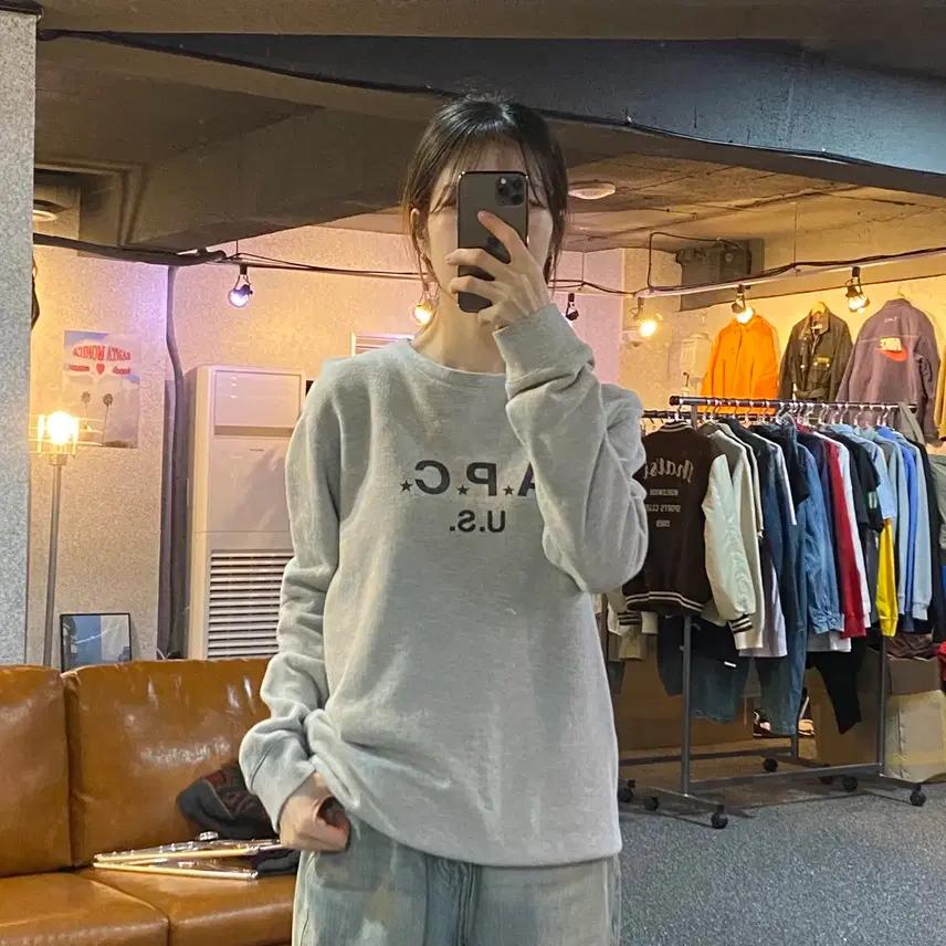 APC 빅로고 그레이 스웻셔츠 0229 2
