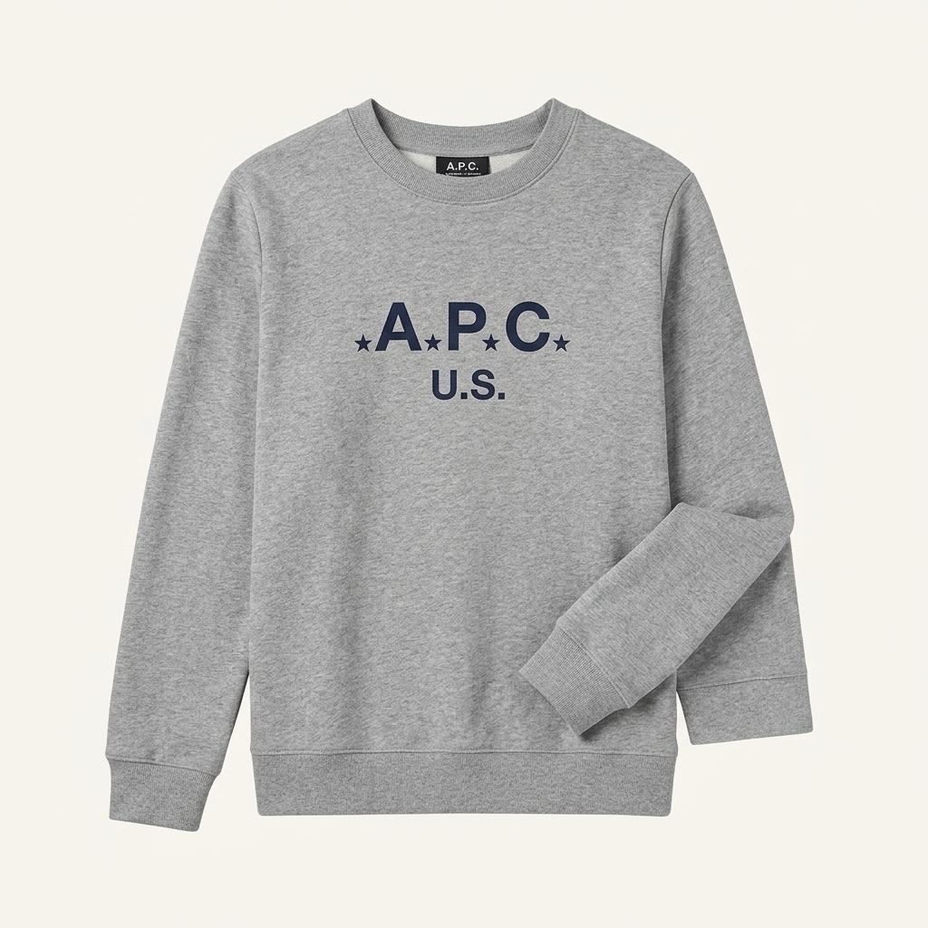 APC 빅로고 그레이 스웻셔츠 0229 1