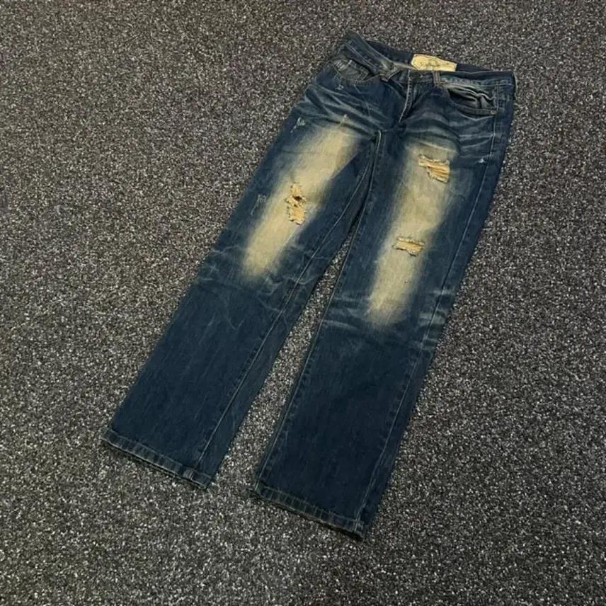 재팬 빈티지 워싱 데미지 데님팬츠 6327 2