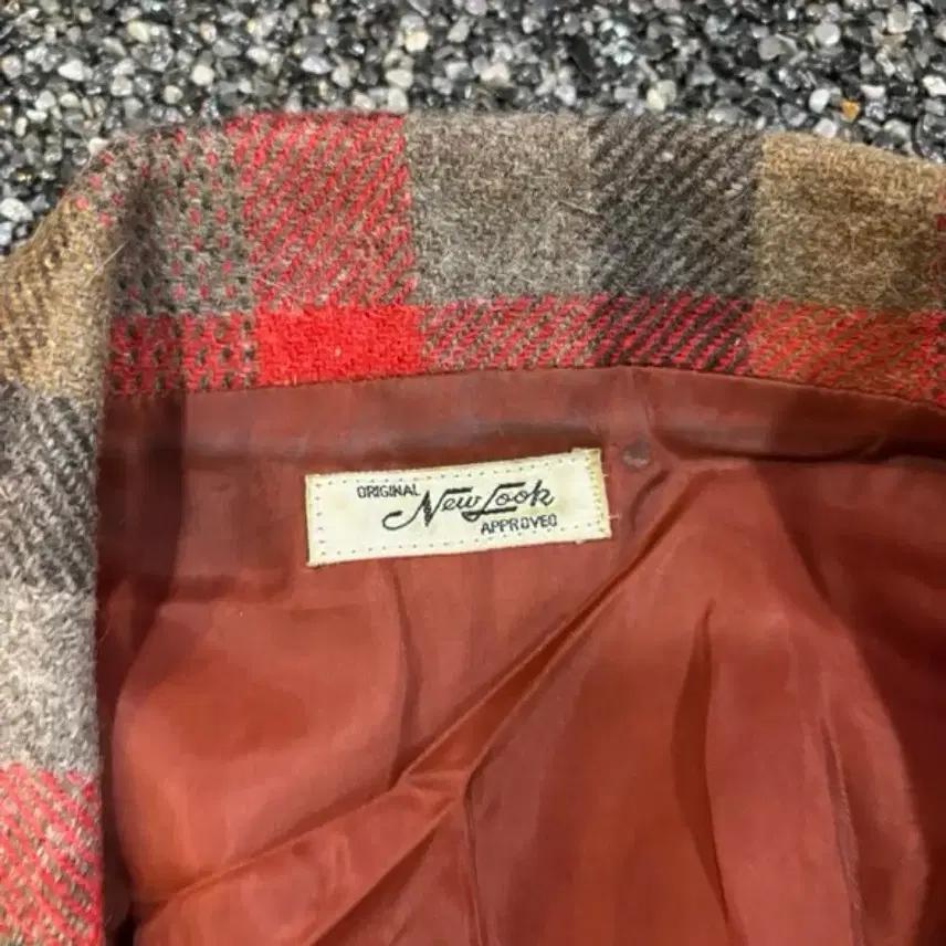 재팬 빈티지 울 체크 투피스 셋업 4