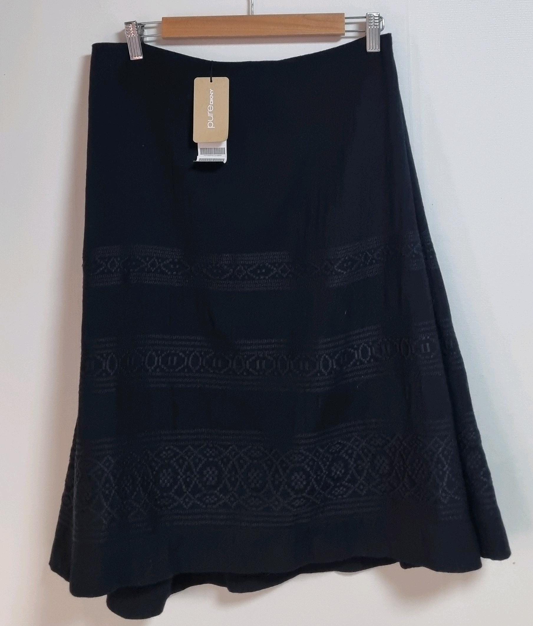 새상품) S (55) DKNY 블랙 울100& 스커트 정가49만원 2