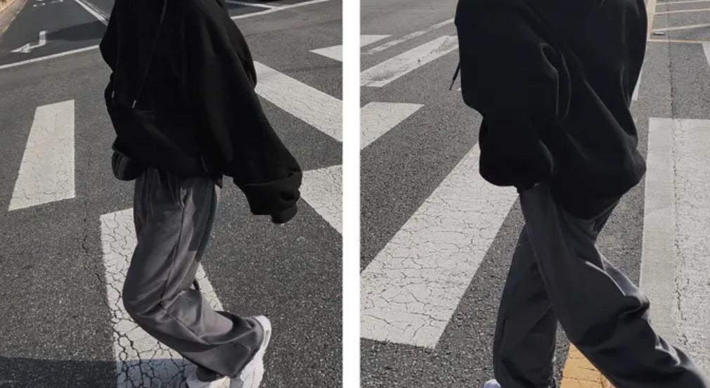 루즈핏 기모 후드티 블랙 새상품 5