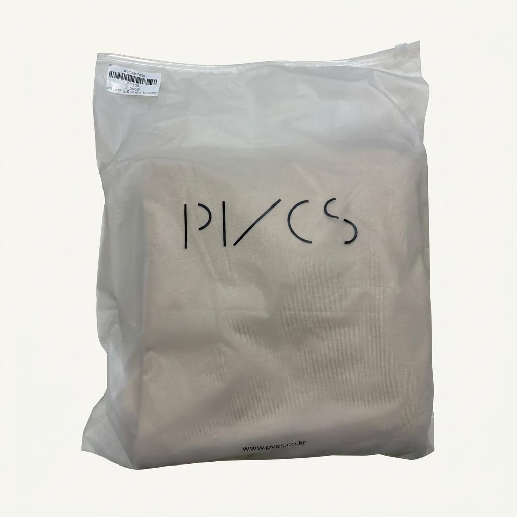 PVCS BANI전 라운드 슬릿 스웻 셔츠 베이지 새상품 1