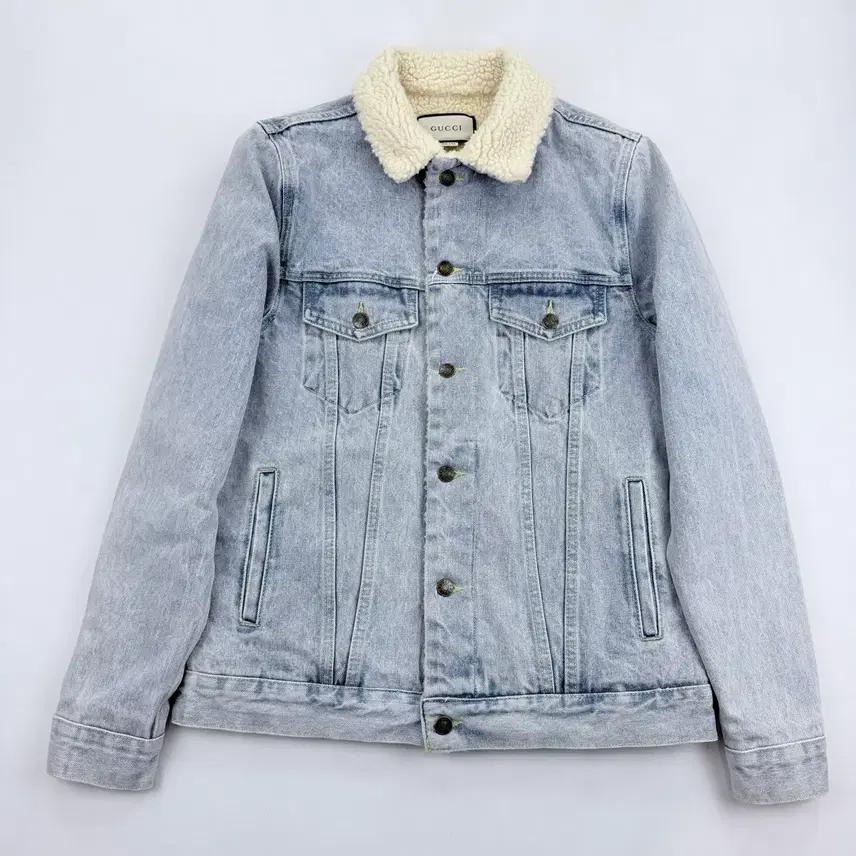 구찌 18aw 파라마운트 쉐르파 데님 자켓 2