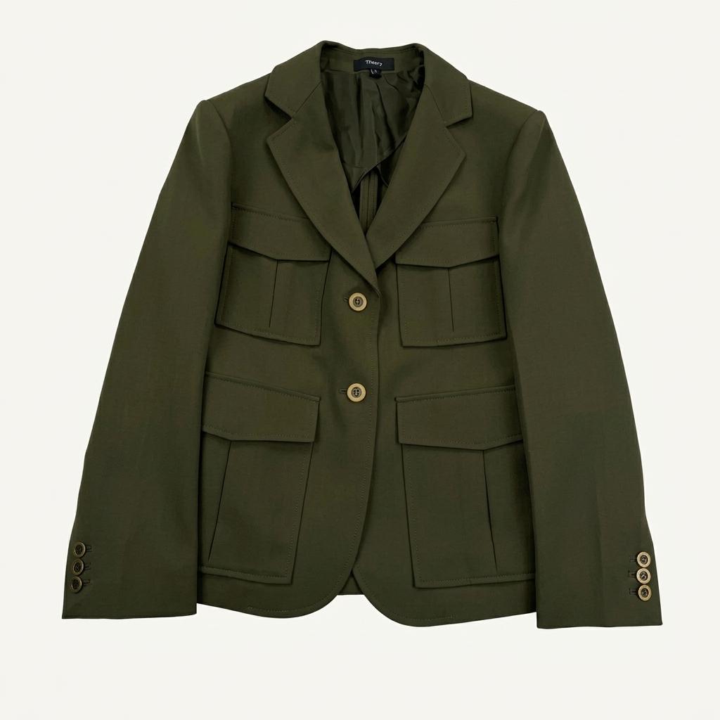 Theory lackman khaki jacket 1