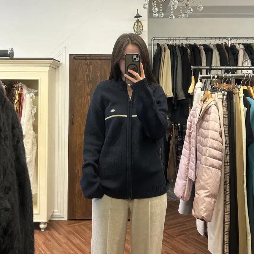 라코스테 정품 네이비 니트집업 6