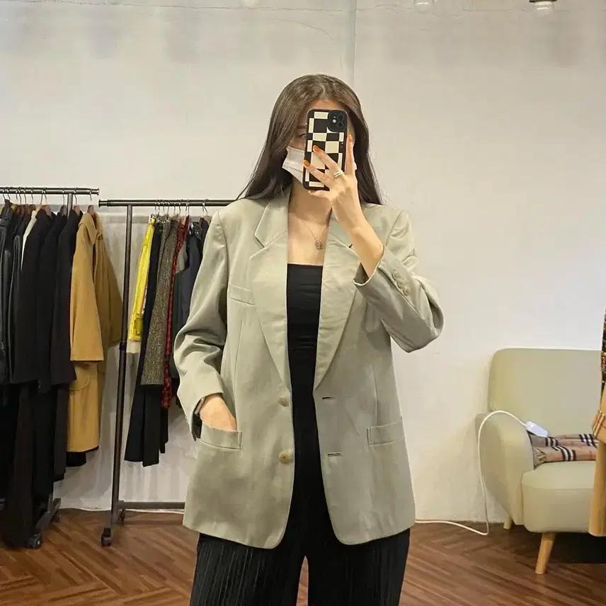 버버리 정품 연카키 자켓 7